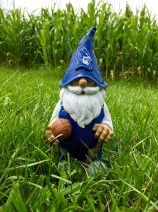 G, the Blue Devil gnome, in Indiana