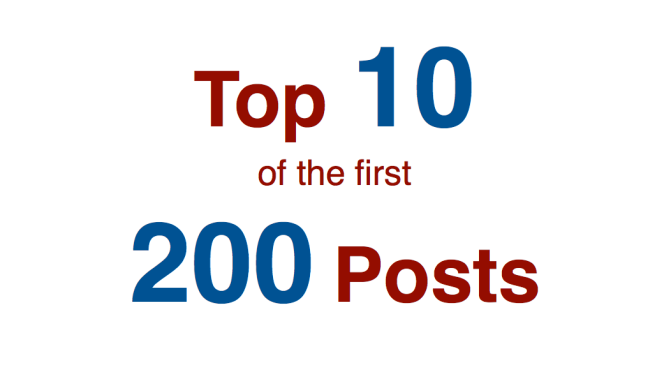 200 Posts: Top Ten